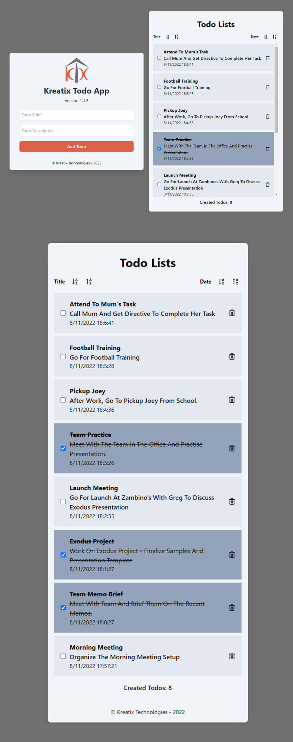 Kreatix Web App