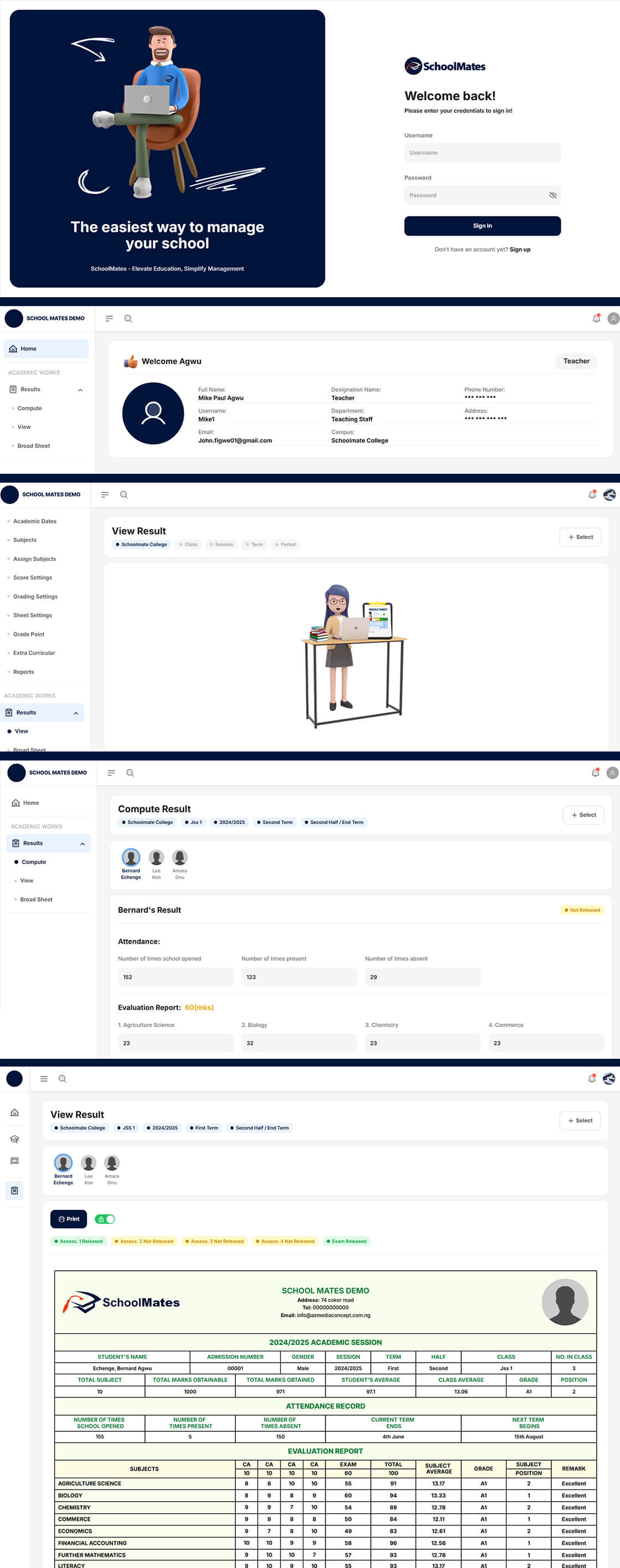 SchoolMates Portal V2